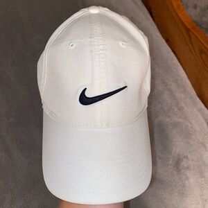 White Nike dri fit hat